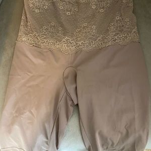 shaparee nude shapeware lace shorts.